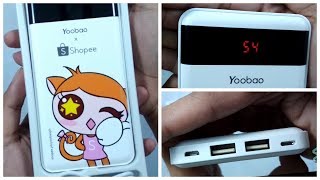 Yoobao X Shopee Pl12 Pro Powerbank Unboxing And Review