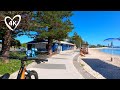 4K Bike Ride - Ocean Views, Blue Sky & Green Grass - Gold Coast Australia - Virtual Treadmill Bike