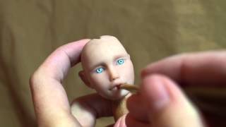 How to Paint a Fairy Face, Part One - SculptUniversity.com - MakingFairies.com