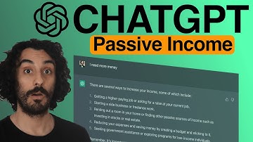 Using ChatGPT To Have a Passive Income (FULL LIST)
