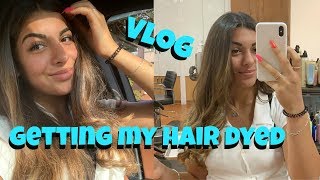 getting my hair dyed vlog