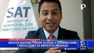 Adultos mayores pueden acceder a la exoneracion de impuestos prediales Cuales so