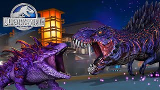 BOSS VS BOSS BATTLE: OMEGA 09 VS SALAMANDER 16 | JURASSIC WORLDTHE GAME