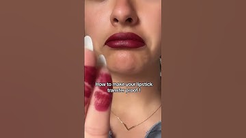 How to make your lipstick transfer proof! #lipstickhacks #lipstick #IPSY