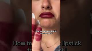 How to make your lipstick transfer proof! #lipstickhacks #lipstick #IPSY