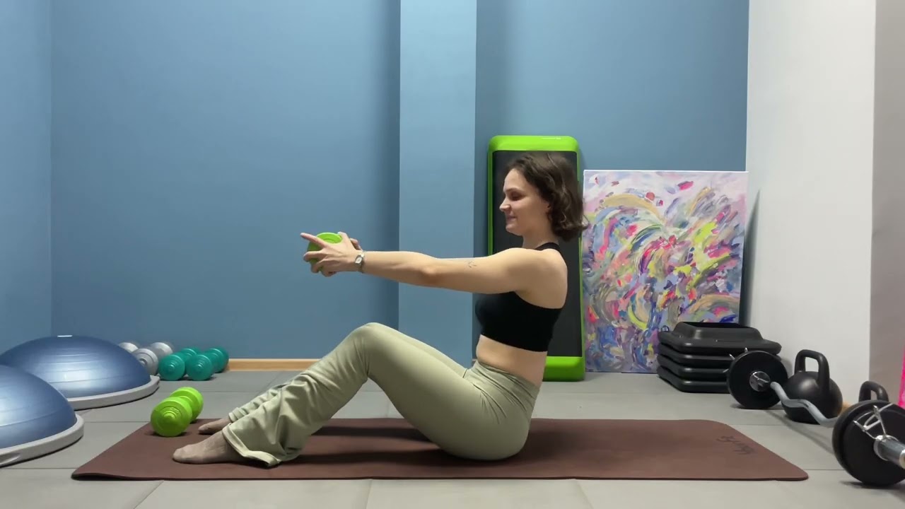 Пилатес с гантелями