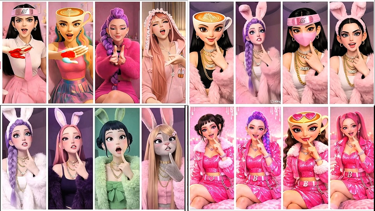 AKA KIRO SHIRO! AO!🎨| VIRAL TREND! Color Mixing | RUMI AND MIRA MAKE UP TREND & Viral dance battle