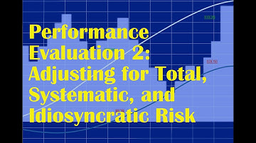 Performance Evaluation 2: Adjusting for Total, Systematic, and Idiosyncratic Risk