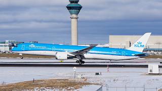 SHARP Plane Landings in Very Cold and Windy Toronto (Rare 33L OPS)