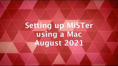 Setting up MiSTer FPGA using a Mac