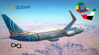 Infinite Flight | Addis Ababa (ADD) - Dubai (DXB) | Fly Dubai | Boeing 737-800 screenshot 5