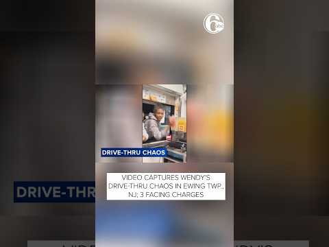 Video captures Wendy's drive-thru chaos in Ewing Twp.; 3 facing charges