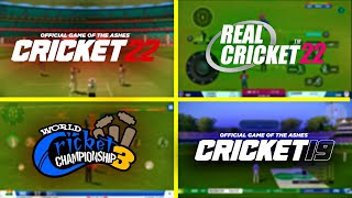 Real Cricket 22 Vs Cricket 22 Vs World Cricket Championship 3 Vs Cricket 19 | Which Is The BEST screenshot 2