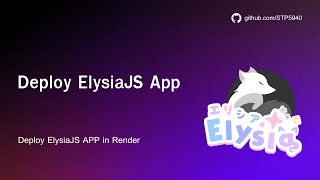🦊 Deploy ElysiaJs to Production in Render Web Service