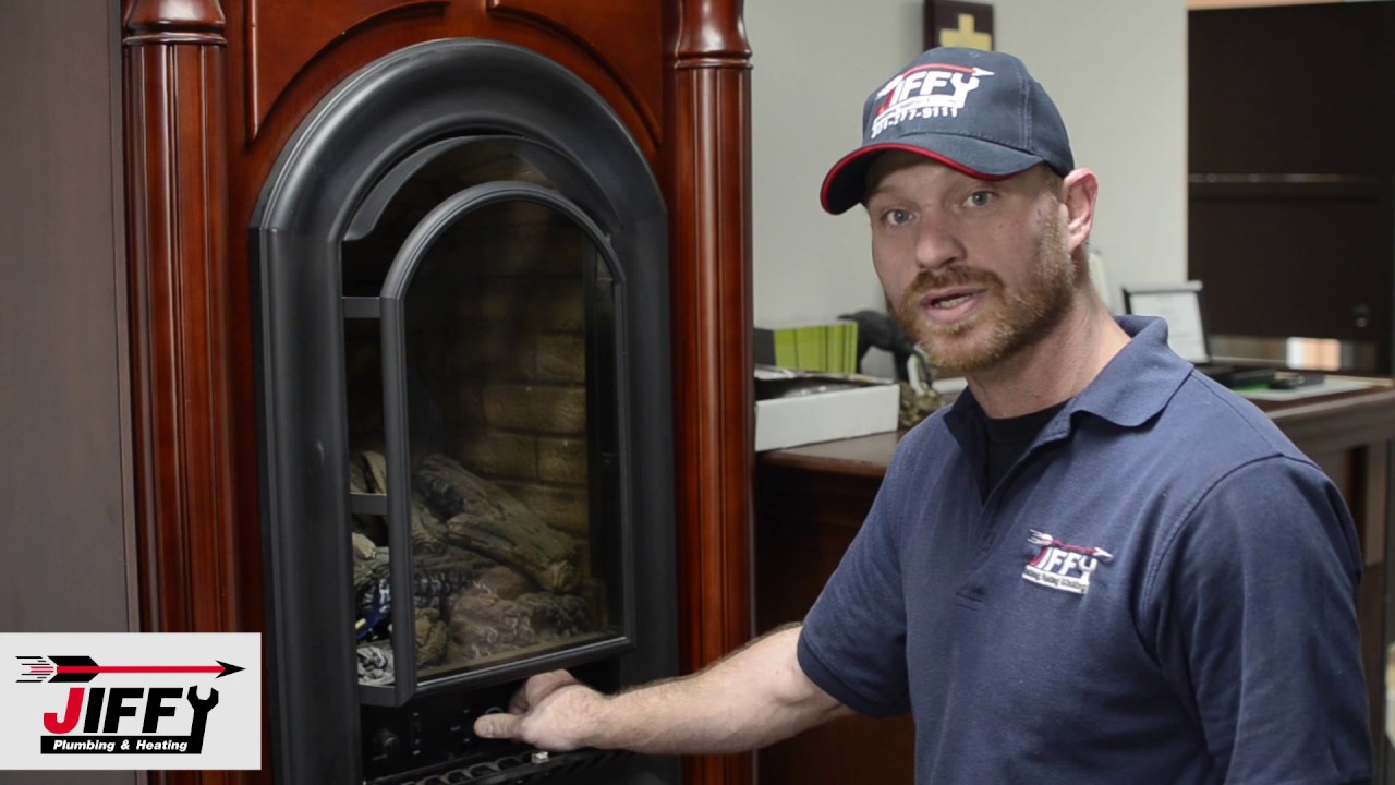 How To Light Your Gas Fireplace - Jiffy Plumbing & Heating - YouTube