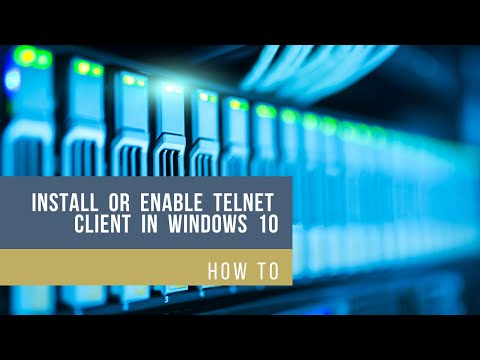How to Install or Enable Telnet Client in Windows 10