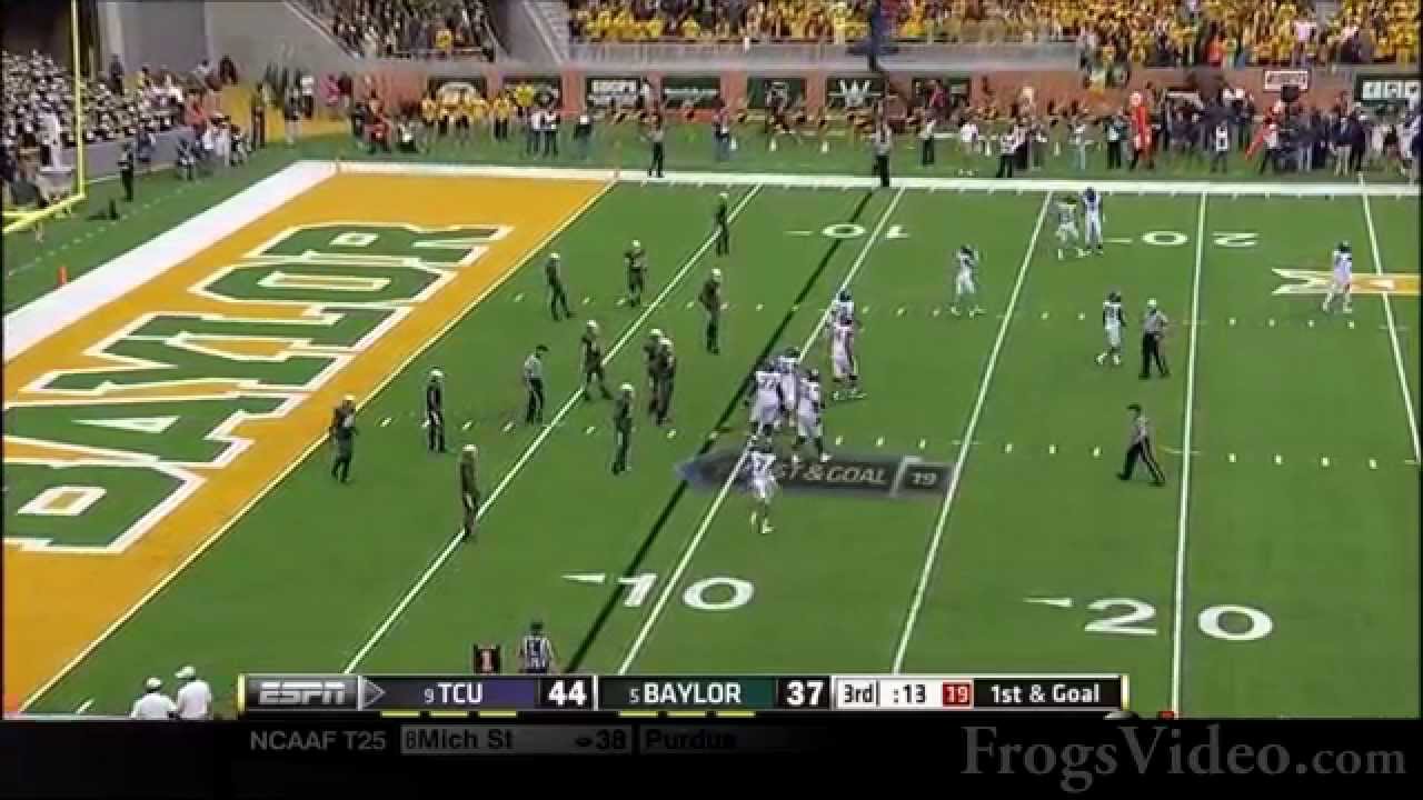 B.J. Catalon 59 Yard Catch Cameron Echols-Luper TCU Horned Frogs vs Baylor 2014