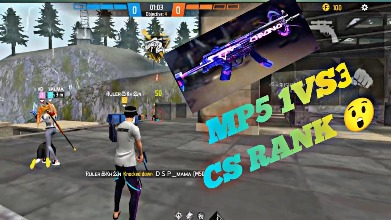 CS RANK MAECH FULL GAMEPLAY 1VS 3 HIGHLIGHTS GAMEPLAY IN FREE FIRE 🔥 ...