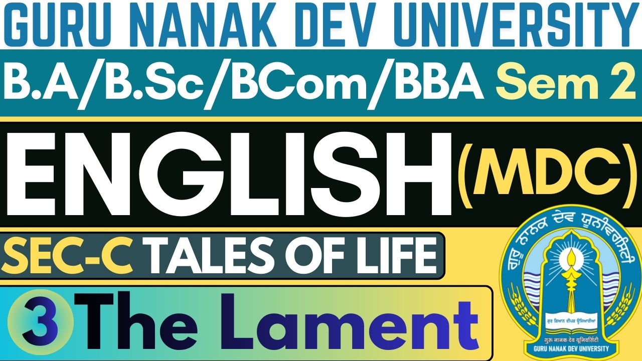 BA Sem 2 English Literature | English Literature BA Sem 2 | English Literature BA 1st Year Syllabus