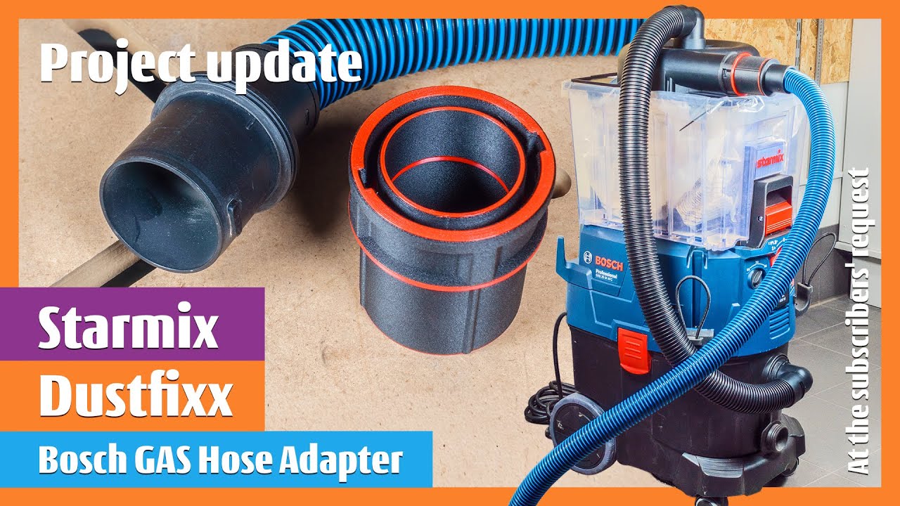 Starmix Adapter to Original Bosch GAS Hose - UPDATE original project Cyclone Separator 
