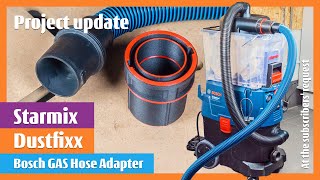 Starmix Adapter to Original Bosch GAS Hose - UPDATE original project Cyclone Separator #boschtools