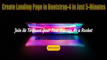 Bootstrap Landing Page In 5 Minutes | Bootstrap 4 Tutorial For Beginners | Easy Siksha