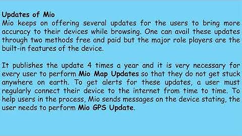 Mio GPS Update | Mio Maps Update