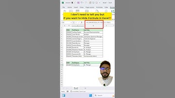 Want to Hide Formula in Excel‼️Use Amazing Trick #exceltips #exceltricks #exceltutorial #shorts