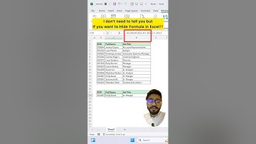 Want to Hide Formula in Excel‼️Use Amazing Trick #exceltips #exceltricks #exceltutorial #shorts