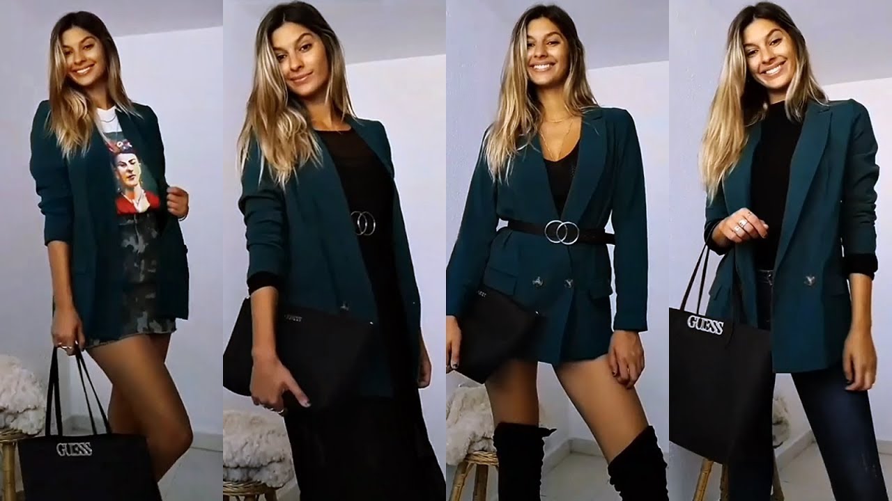 Nerea Ramírez Outfis ♡ 1 BLAZER, 4 OUTFIS YouTube