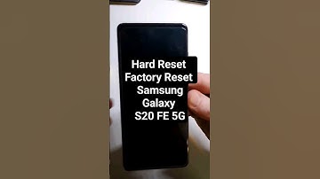 Samsung Galaxy S20 FE 5G Hard Reset Factory Reset Clean & Wipe in 39 sec.  The Fastest Way Video