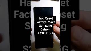 samsung galaxy s20 fe 5g hard reset factory reset clean & wipe in 39 sec.  the fastest way video