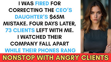 They Fired Me for Correcting the CEO’s Daughter’s Mistake — Four Days Later, 73 Clients Followed Me