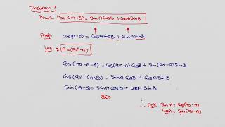 Trig Compound angle and double angle proofs Thm 6 14