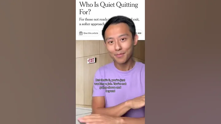 what is quiet quitting & why are so many of us doing it / #vanlia  #shorts  #money