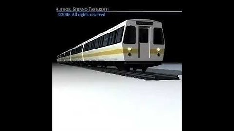 3D Model Subway Train 2 Without Interior Review