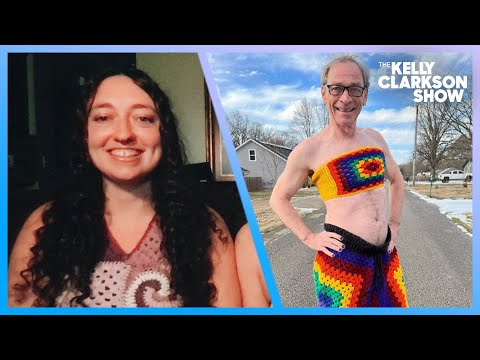 Viral Arkansas Dad Models Daughter's Crochet Fashions On TikTok