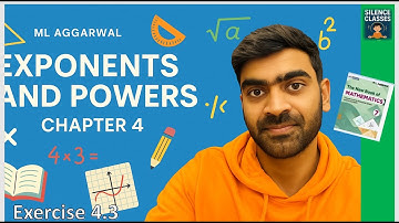 👉Exponents and power Exercise 4.3 chapter 4 class 7 ICSE ML Aggarwal @silenceclassesicse0510