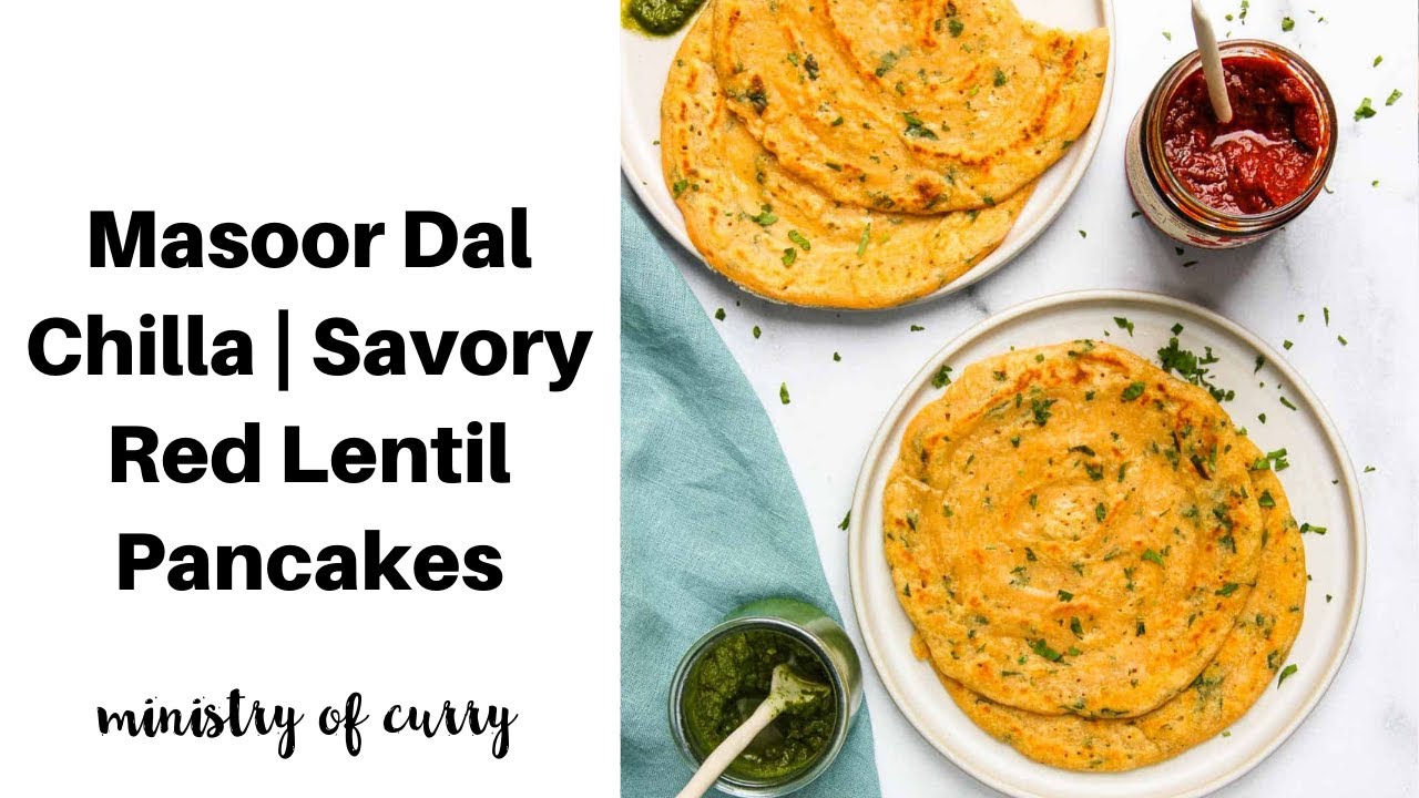 #shorts Masoor Dal Chilla | Savory Red Lentil Pancakes