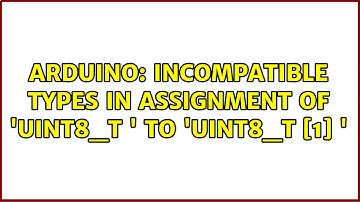 Incompatible types in assignment of 
