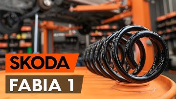 Cómo cambiar los muelles de suspensión traseros en SKODA FABIA 1 (6Y5) [INSTRUCCIÓN AUTODOC]