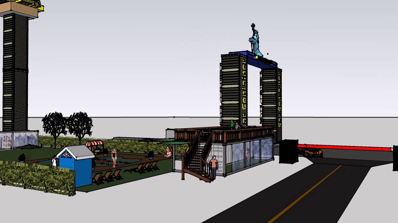 Container Modificati, container Eventi motel, hotel, ristoranti Piscina