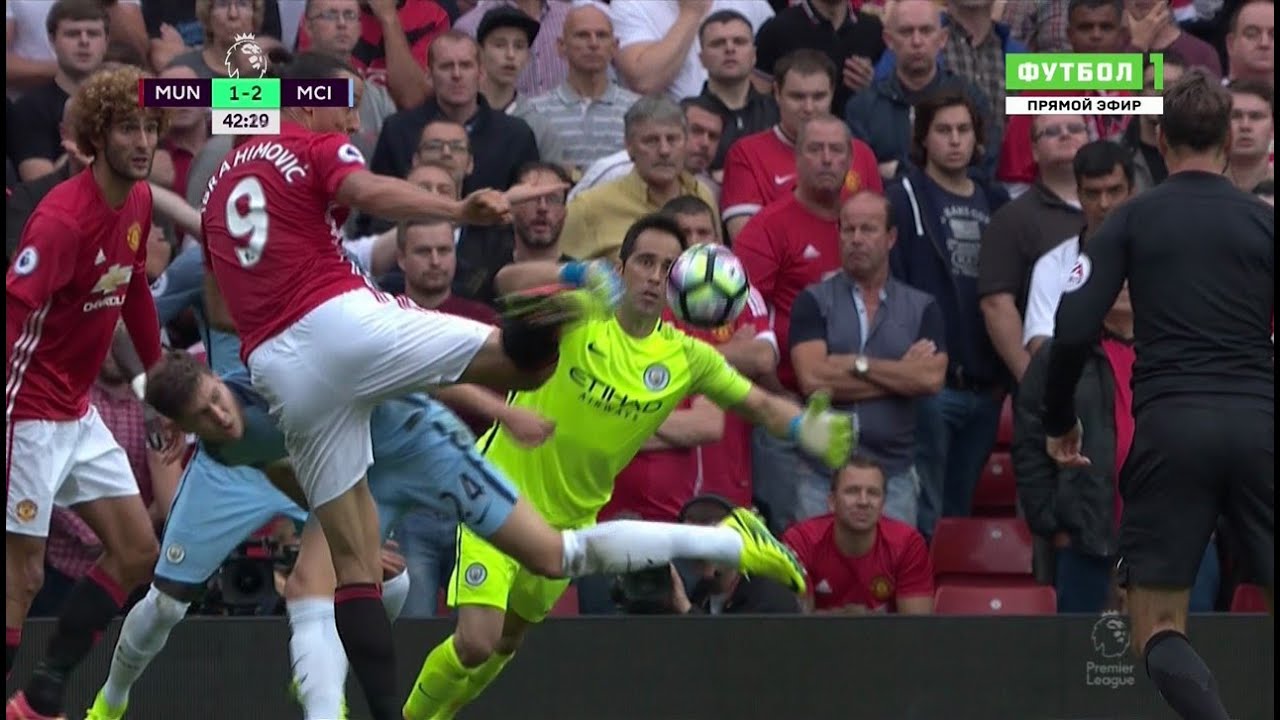 Zlatan Ibrahimovic Goal - Manchester United vs Manchester City 1-2 (EPL) 10.09.2016 HD