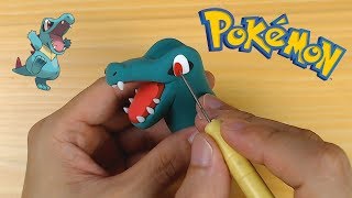 Making Totodile Starter Pokémon In Clay Step By Step