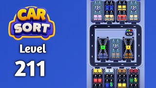 Car Sort color puzzle level 211 walkthrough solution gameplay 