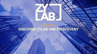 Webinar - Discover ZyLAB ONE eDiscovery