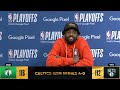 Kyrie Irving Postgame Interview | 2021-22 NBA Playoffs | Game 4 vs. Boston Celtics