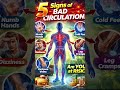 Poor blood circulation can damage your body silently. #youtubeshorts #viral #health #viralvideo