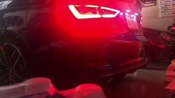 2015 Audi S3 Stock vs Resonator Delete Revs