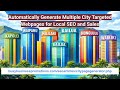 Automatically Generate Multiple City Targeted Webpages for Local SEO & Sales BusyBusinessPromos.com